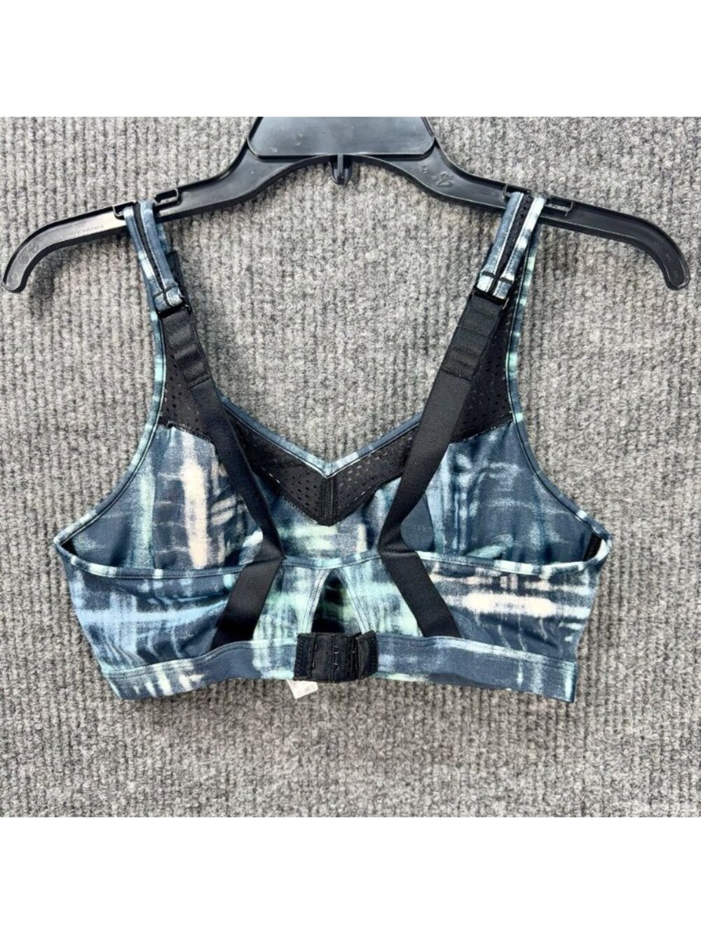 Wacoal 853214 Sports Bra 38 C/D Mesh Convertible Racer Back Blue Medium Impact - Picture 3 of 5